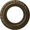 Ekena Millwork Claremont Ceiling Medallion (Fits Canopies up to 7"), 10 5/8"OD x 5 3/4"ID x 1/2"P, Brass CM10CLBRS - alternate 1